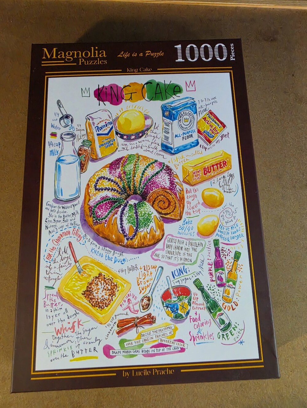 Magnolia 1000 pieces puzzle King Cake